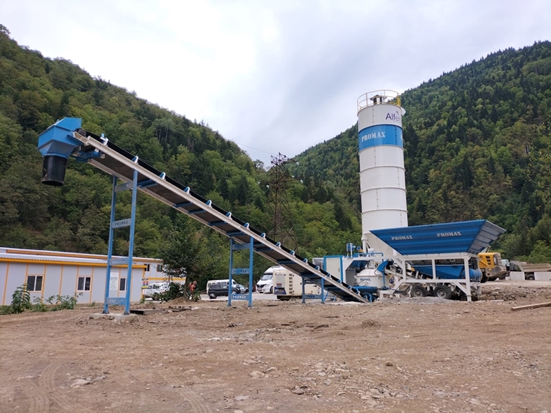 35m³/h Mobile Concrete Batching Plant